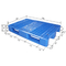 Palet Plastik HDPE Reversibel Biru Tua 1200 X 800 Permukaan Grid