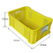 Buah Kuning Stackable Plastic Crate Reusable Plastic Moving Boxes