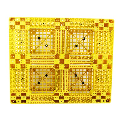 Palet Plastik PP HDPE Kuning Stackable 100% Bahan Perawan