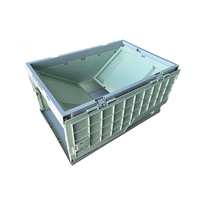 Heavy Duty Large Vented Mesh HDPE Pertanian Folding Crate Box Stackable