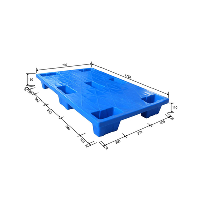 HDPE 7 Kaki Pallet Plastik Ringan Pallet Nestable Tugas Berat