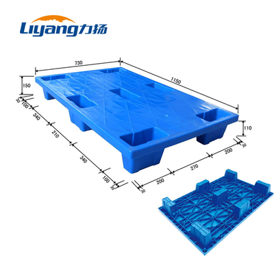 HDPE 7 Kaki Pallet Plastik Ringan Pallet Nestable Tugas Berat