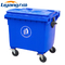 Tempat Sampah Seluler OEM 240l Pedal Sampah Plastik Besar Biru