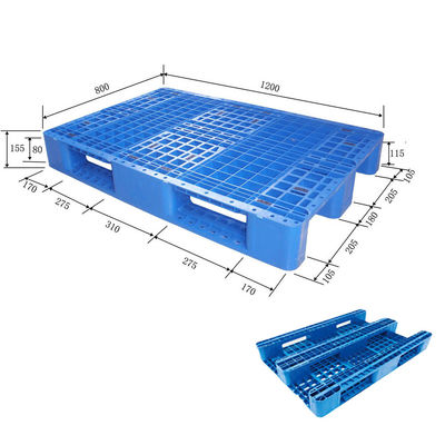 Heavy Duty Industri Tahan Lama Hdpe Racking Steel Reinforced Euro Plastic Pallet