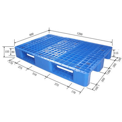 Heavy Duty Industri Tahan Lama Hdpe Racking Steel Reinforced Euro Plastic Pallet