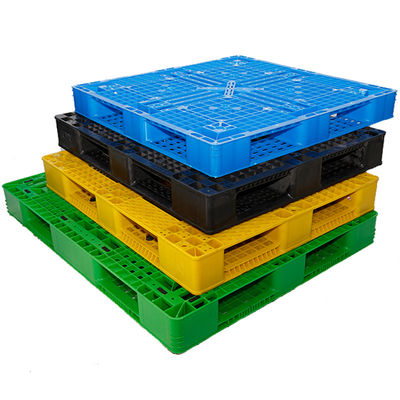 HDPE Besar Empat Arah Masuk Sisi Ganda Pallet Plastik Euro Stackable Reversible