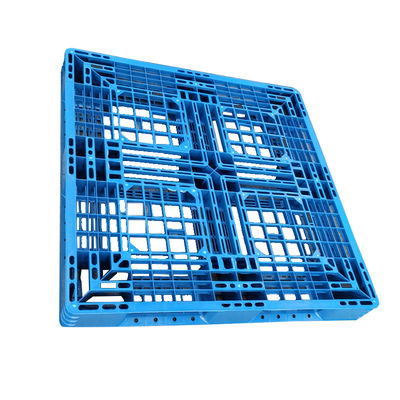 100% Bahan Perawan Pallet Plastik Higienis 1100 * 1100mm Baja Tugas Berat Diperkuat